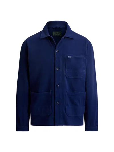 Polo Ralph Lauren Men's Vintage Solid Sport Shirt In Blue