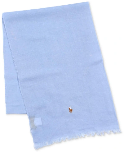 Polo Ralph Lauren Men's Washed Effect Scarf In Elite Blue