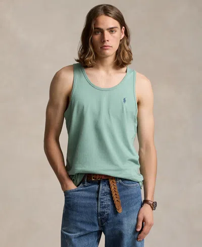 Polo Ralph Lauren Men's Washed Jersey Tank Top In Faded Mint,c