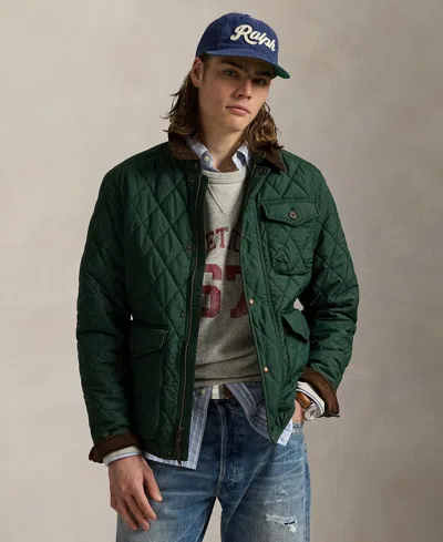 Polo Ralph Lauren Men's Water-repellent Quilted Jacket In Green