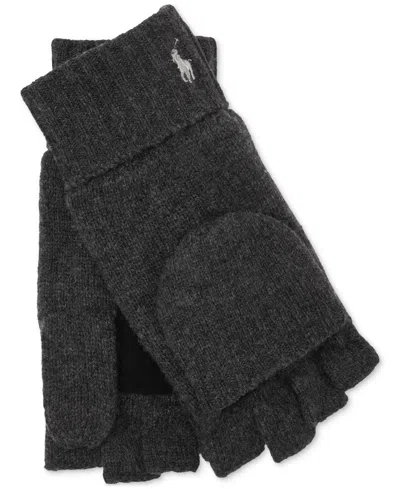 Polo Ralph Lauren Men's Wool Blend Convertible Glove In Charcoal Heather