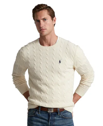 POLO RALPH LAUREN MEN'S WOOL-CASHMERE CABLE-KNIT SWEATER
