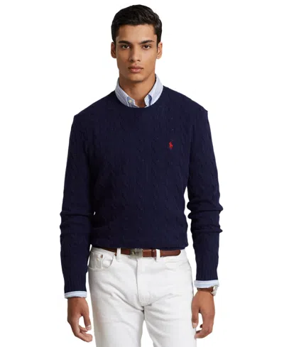 POLO RALPH LAUREN MEN'S WOOL-CASHMERE CABLE-KNIT SWEATER