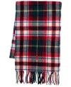 Polo Ralph Lauren Men's Woolen Plaid Scarf In Navy,red,cream
