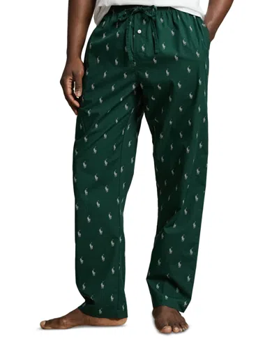 Polo Ralph Lauren Men's Woven All Over Polo Player Pajama Pants In Green