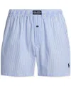 Polo Ralph Lauren Men's Woven Boxer Shorts In Blue Flower Tick Stripe