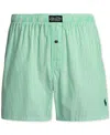 Polo Ralph Lauren Men's Woven Boxer Shorts In Golf Green Tick Stripe