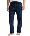 Polo Ralph Lauren Men's Signature Pony-print Cotton Pajama Pants In Cruise Navy,summer Blue All Over Polo Pl