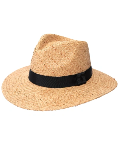 Polo Ralph Lauren Men's Woven Raffia Fedora Hat With Band In Natural