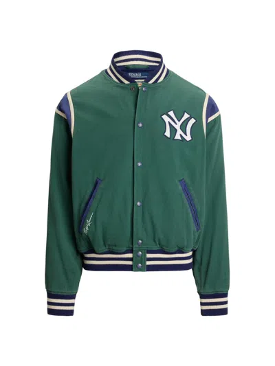 Polo Ralph Lauren X Yankees Cotton Bomber Jacket In Green