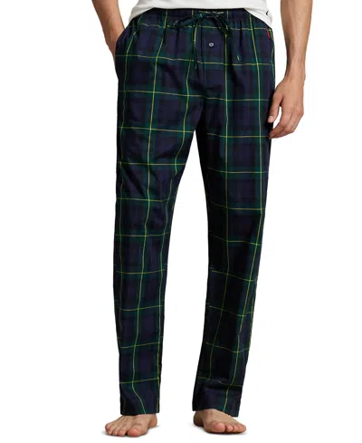 Polo Ralph Lauren Men's Yarn-dyed Pajama Pants In Green