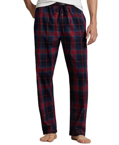 Polo Ralph Lauren Men's Yarn-dyed Pajama Pants In Red