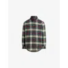Polo Ralph Lauren Mens 6988 Cream Red Multi Check Brushed Cotton Twill Shirt In Multi