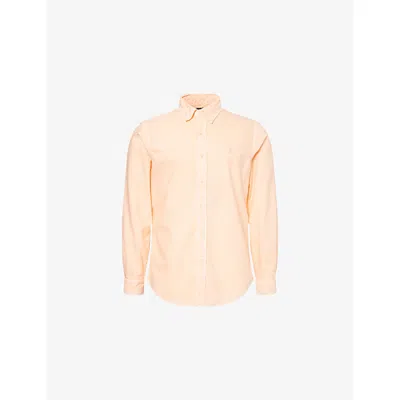 Polo Ralph Lauren Mens Amber Button-down Long-sleeves Cotton-poplin Shirt Xl