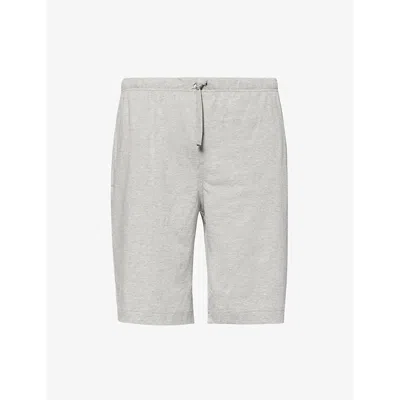 Polo Ralph Lauren Mens Andover Heather Logo-embroidery Relaxed-fit Cotton-jersey Pyjama Shorts
