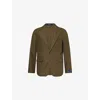 Polo Ralph Lauren Mens Notched-lapels Flap-pockets Linen Suit Jacket Armadillo In Armadillo