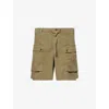 Polo Ralph Lauren Mens Basic Olive Patch-pocket Panelled Cotton Cargo Shorts In Multi