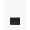 Polo Ralph Lauren Mens Slim Leather Card Holder Black In Black