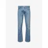 Polo Ralph Lauren Mens Hampton Relaxed Straight-leg Denim Jeans Blue In Blue