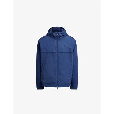 Polo Ralph Lauren Mens Blue The Glenmoor Hooded Windbreaker Jacket