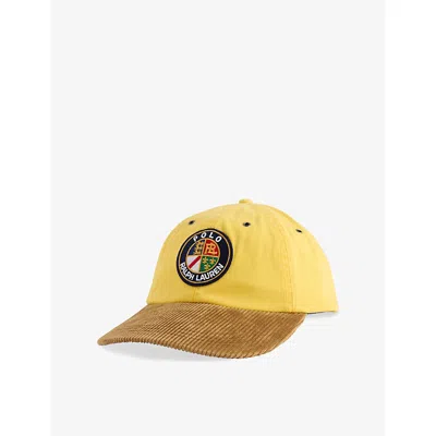 Polo Ralph Lauren Mens Corduroy-bill Adjustable Cotton Cap Canary Yellow
