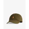 Polo Ralph Lauren Mens Canopy Olive Classic Logo-embroidered Adjustable Cotton Cap
