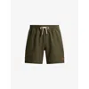 Polo Ralph Lauren Mens Canopy Olive Traveller Brand-embroidered Swimming Trunks In Green