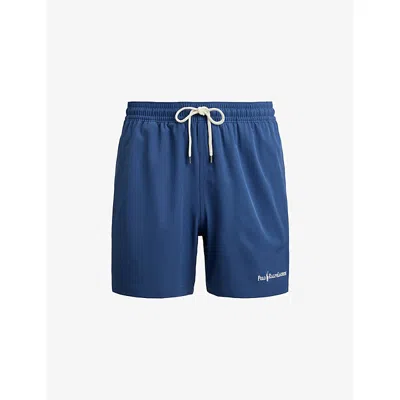 Polo Ralph Lauren Mens Chambray Blue Brand-embroidered Drawstring-waist Swim Shorts