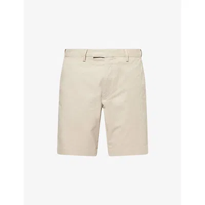 Polo Ralph Lauren Mens  Mid-rise Slim-fit Cotton-twill Chino Shorts In Classic Stone