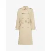 Polo Ralph Lauren Mens Coastal Beige Double-breasted Cotton Trench Coat