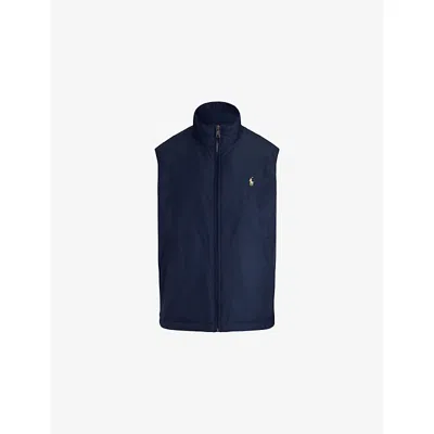 Polo Ralph Lauren Mens Collection Navy The Southland Logo-embroidered Shell Gilet In Blue