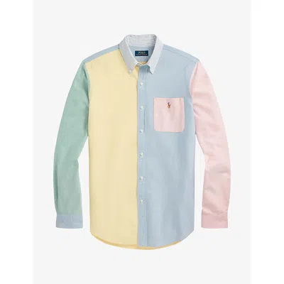 Polo Ralph Lauren Mens Colour-block Cotton Sport Shirt 4680 Funshirt