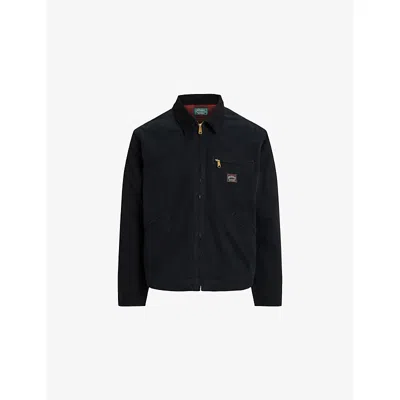 POLO RALPH LAUREN MENS COOPER LANDING ZIPPED CONTRAST-COLLAR COTTON FIELD JACKET
