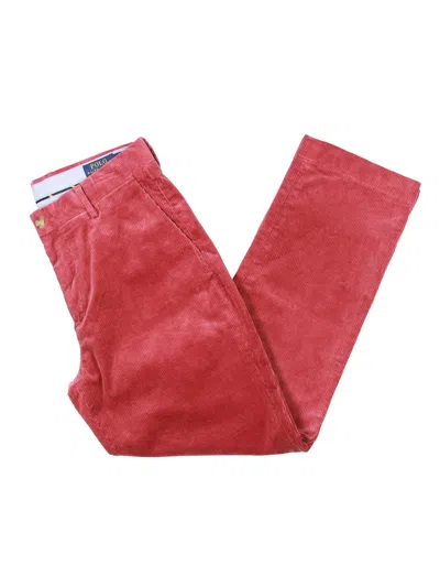 Polo Ralph Lauren Mens Corduroy Stretch Dress Pants In Red