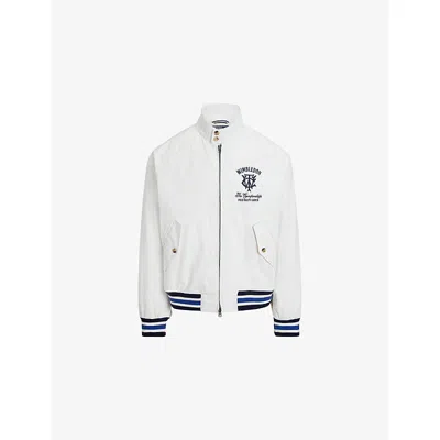 Polo Ralph Lauren Rlx Ralph Lauren X Wimbledon Twill Windbreaker Jacket In White