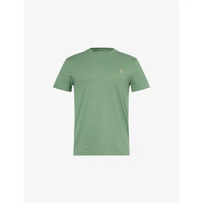 Polo Ralph Lauren Logo-embroidered Cotton-jersey T-shirt In Green
