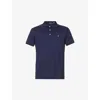 Polo Ralph Lauren Logo-embroidered Cotton-jersey Polo Shirt In French Navy