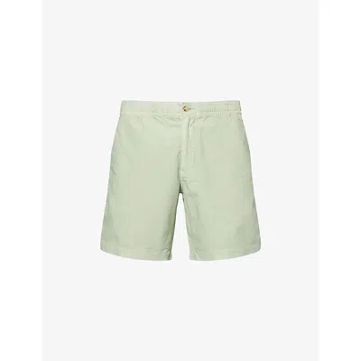 Polo Ralph Lauren Mens Drawstring Regular-fit Cotton-poplin Shorts Greenstone
