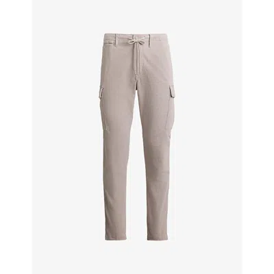 Polo Ralph Lauren Mens Grey Slim-fit Stretch-cotton Cargo Trousers In Gray