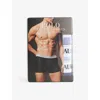 Polo Ralph Lauren Mens  Classic Branded-waistband Pack Of Three Stretch-cotton Boxer Trunks In Lavndrelt Blu Aop/lt Nvy