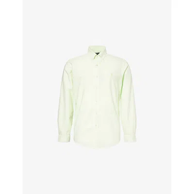 Polo Ralph Lauren Mens Leaf Embroidered-logo Custom-fit Cotton Shirt