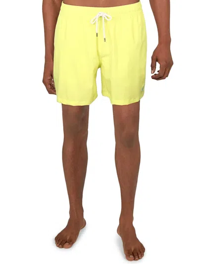 Polo Ralph Lauren Mens Logo Drawstring Swim Trunks In Multi