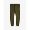 Polo Ralph Lauren Mens Green Logo-embroidered Double-knit Cotton-blend Jogging Bottoms In Green