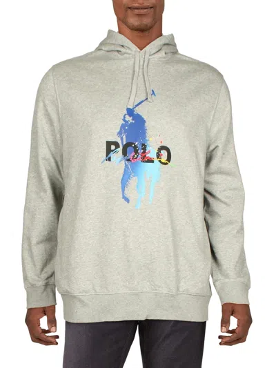 Polo Ralph Lauren Mens Logo Fleece Hoodie In Multi