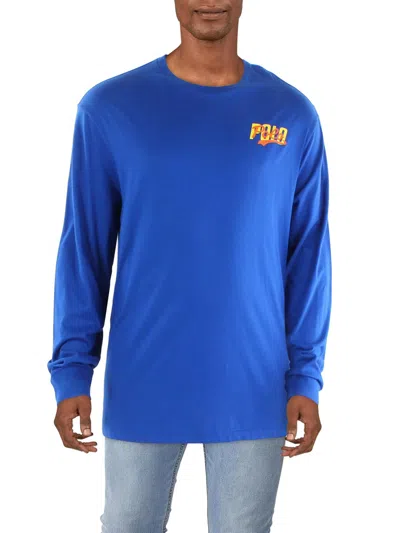 Polo Ralph Lauren Mens Logo Jersey T-shirt In Blue