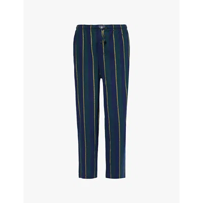 Polo Ralph Lauren Mens Stripe-pattern Cotton Pyjama Bottoms Multi Stripe