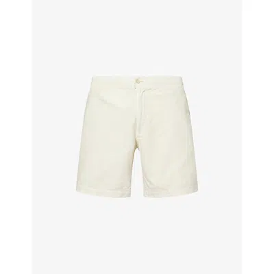 Polo Ralph Lauren Mens Drawstring Regular-fit Cotton-poplin Shorts Natural