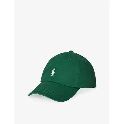 Polo Ralph Lauren Mens New Forest Sport Brand-embroidered Cotton-twill Cap In Green