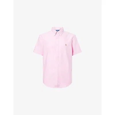Polo Ralph Lauren Short-sleeve Colourful Oxford Shirt In Pink