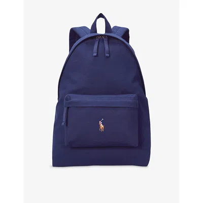 Polo Ralph Lauren Mens Newport Navy Polo Embroidery Canvas Backpack In Blue